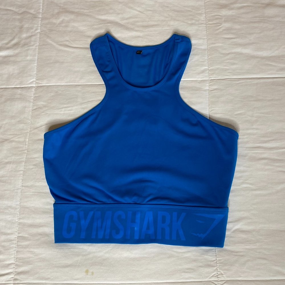 Gymshark Serene Sports Crop Top Blueberry - Medium